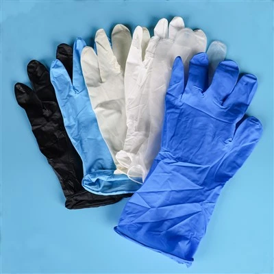 قفازات فحص PVC للاستعمال مرة واحدة، خالية من البودرة، شفافة، قفازات الفحص الطبي S/M/L/XL
